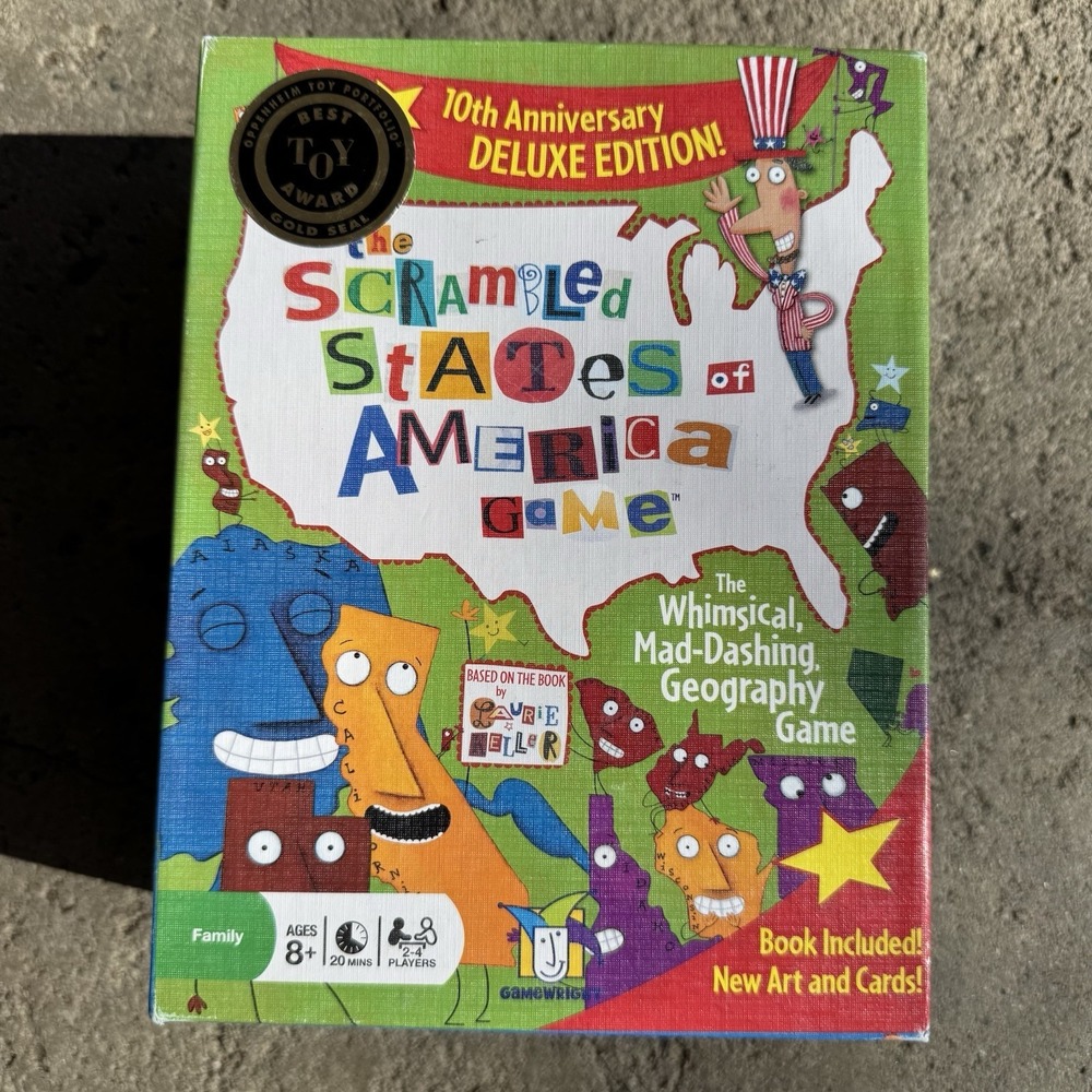 Scrambled States of America Game 10th Anniversary 2011 Deluxe Edition Geography